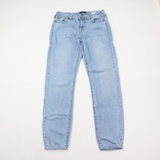 True Religion Jeans Womens 28 Halle Super Skinny Stretch Mid Rise Light Wash