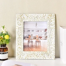 Sungmor Vintage Picture Frame, Cast Iron Wall Decor 7x8 In Ornate Art Work Frame