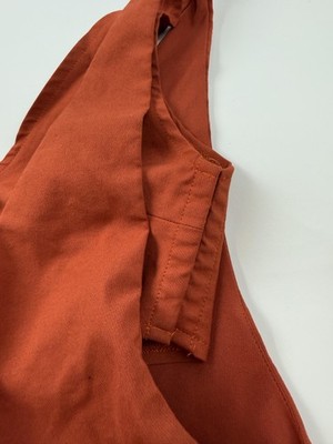 zara orange shift dress Zara Dress Womens Small Orange Sleeveless V Neck Cutout Lined Shift  Sundress
