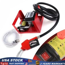 12V DC Electric Fuel Transfer Pump Big Flow Rate With Fuel Meter Nozzle 175W