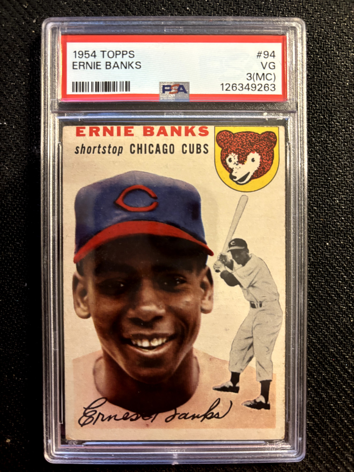 1954 Topps Ernie Banks (Rookie) # 94 - PSA 3