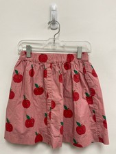 Mini Boden SIZE 8/9 Pink Red Apple Girl's Skirt