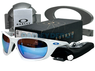 ✓🕶️ OAKLEY LATERALIS 009431 MATTE WHITE/PRIZM SNOW SAPPHIRE