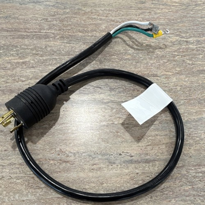 #ad 3 ‘ power cord with twist lock plug ZHENJIANG 12 AWG 300V 3 Conductor Stranded $50.00