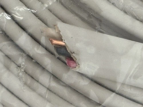 Intertek USA 12/3 wire with ground = 4 wires, 50 Ft Roll Alu coated with copper