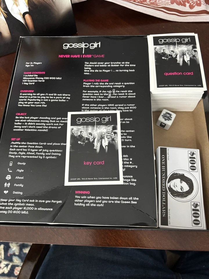 GOSSIP GIRL Never Have I Ever Game 2008 14+  Great Condition COMPLETE - Image 4 of 4