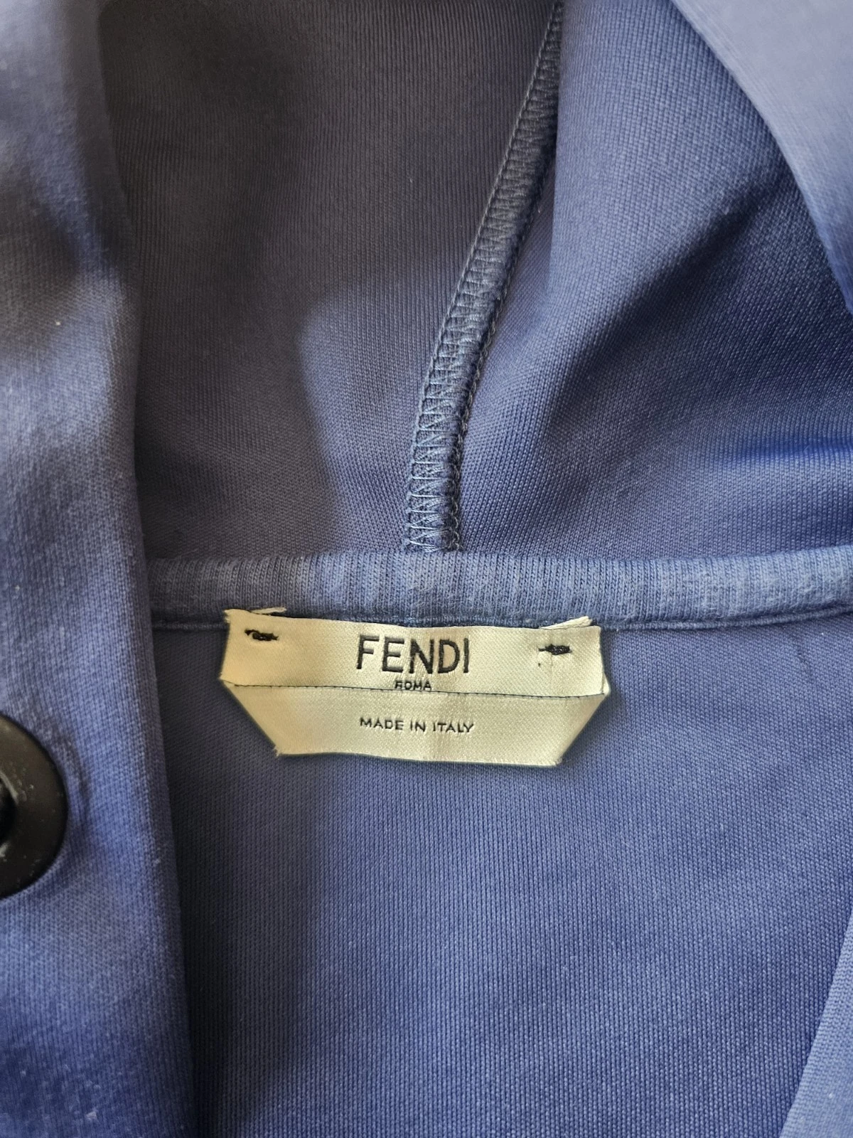 Felpa con cappuccio donna Fendi taglia M blu navy