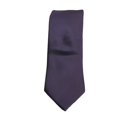 Egara Tie 100% Silk Necktie Purple Herringbone - Picture 2 of 12