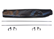 2005-2025 Kawasaki Mule 3010 4010 Trans 4X4 OEM Black Soft Top Roof KAFT4-007B