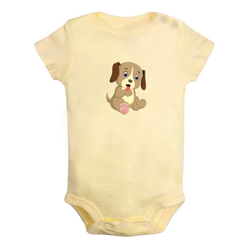 Lovely Cartoon Dog Print Baby Bodysuits Newborn Rompers Infant Jumpsuits Outfits - Foto 27 di 72