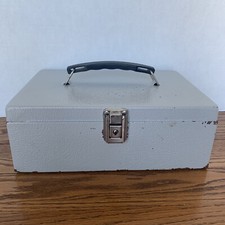 Metal Lock Box Cash Box With Key 
