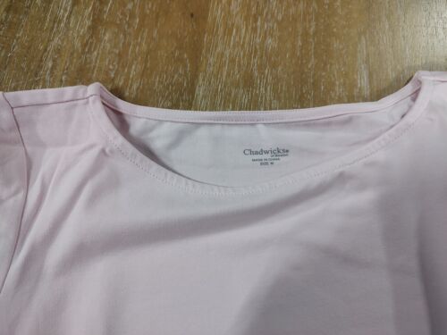 Chadwicks of Boston, rosa farbig, 3/4 Arm, offener Ausschnitt Damen Shirt, Medium - Bild 3 von 5