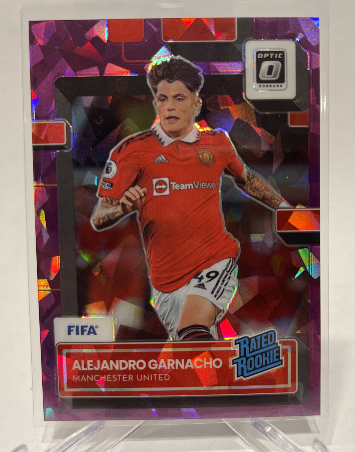 2022-23 PANINI DONRUSS RATED ROOKIE PURPLE ICE ALEJANDRO GARNACHO /99