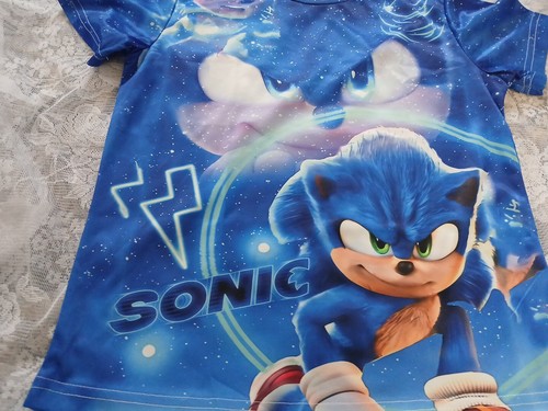 Sonic Hedgehog shirt boy's girl's Kids Size M New - Picture 2 of 5