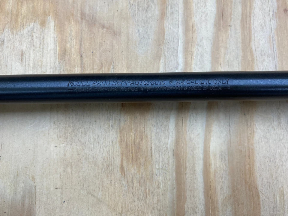 SEARS 型号 2200 Savage 980 .22LR BARREL 前后瞄准盒管 — 第 2/4 张图片