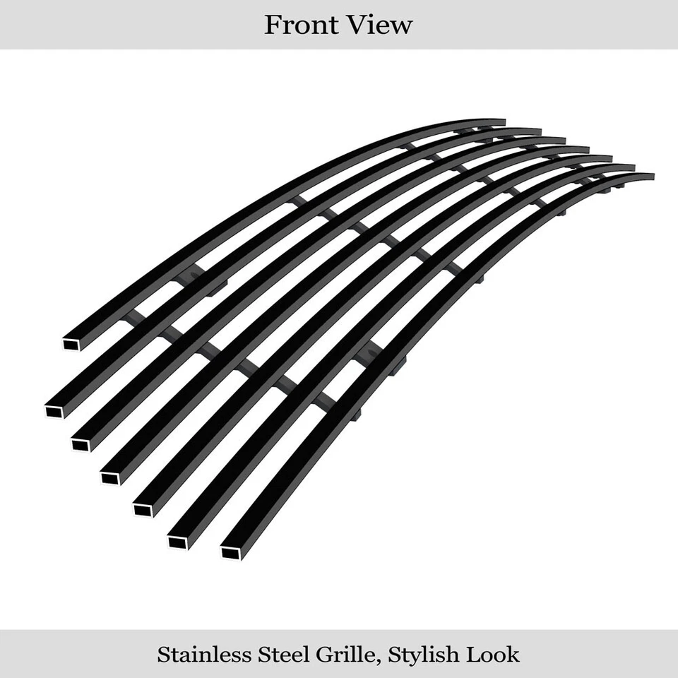 Para 2013-2015 Honda Accord Sedan para-choque aço inoxidável preto inserção de grade de tarugo - Imagem 2 de 4