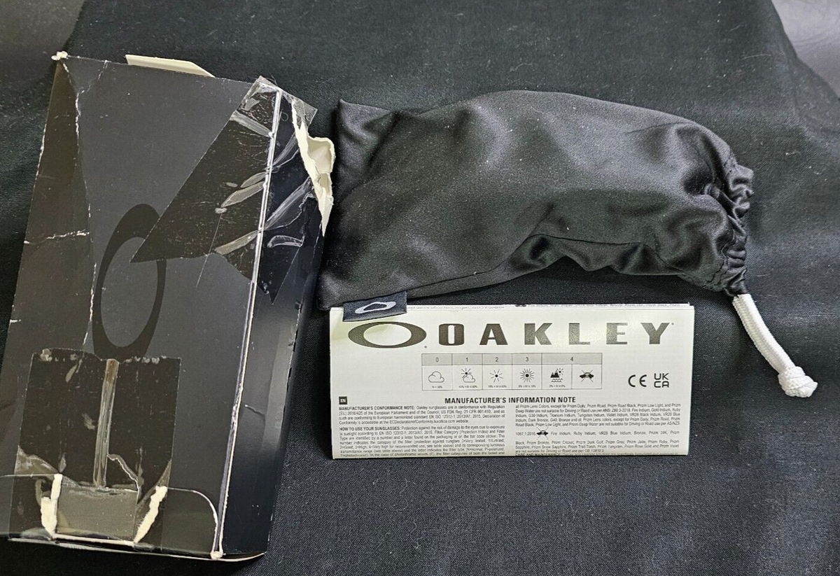 NEW ✓ OAKLEY CRANKSHAFT 009239 POLISHED CLEAR/ICE IRIDIUM