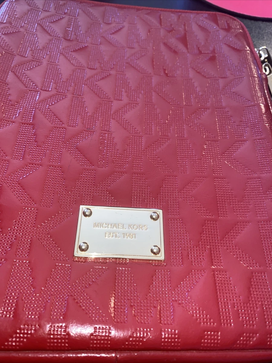 MICHAEL KORS red Signature MK Plastic IPad Case Regular 98
