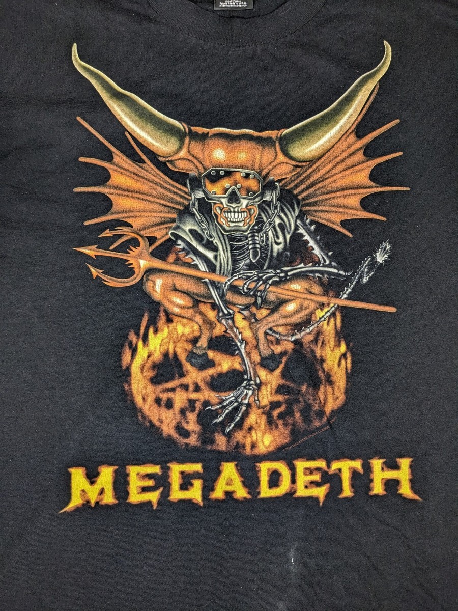 Vintage Giant Megadeth Men's XL T Shirt Pentagram Demon Vintage Giant Megadeth Men's XL T Shirt Pentagram Demon