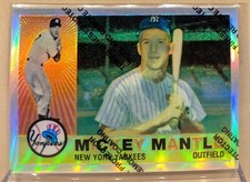 1996 Topps Mantle Finest REFRACTOR 10 Mickey Mantle 1960 Topps Unpeeled YANKEES
