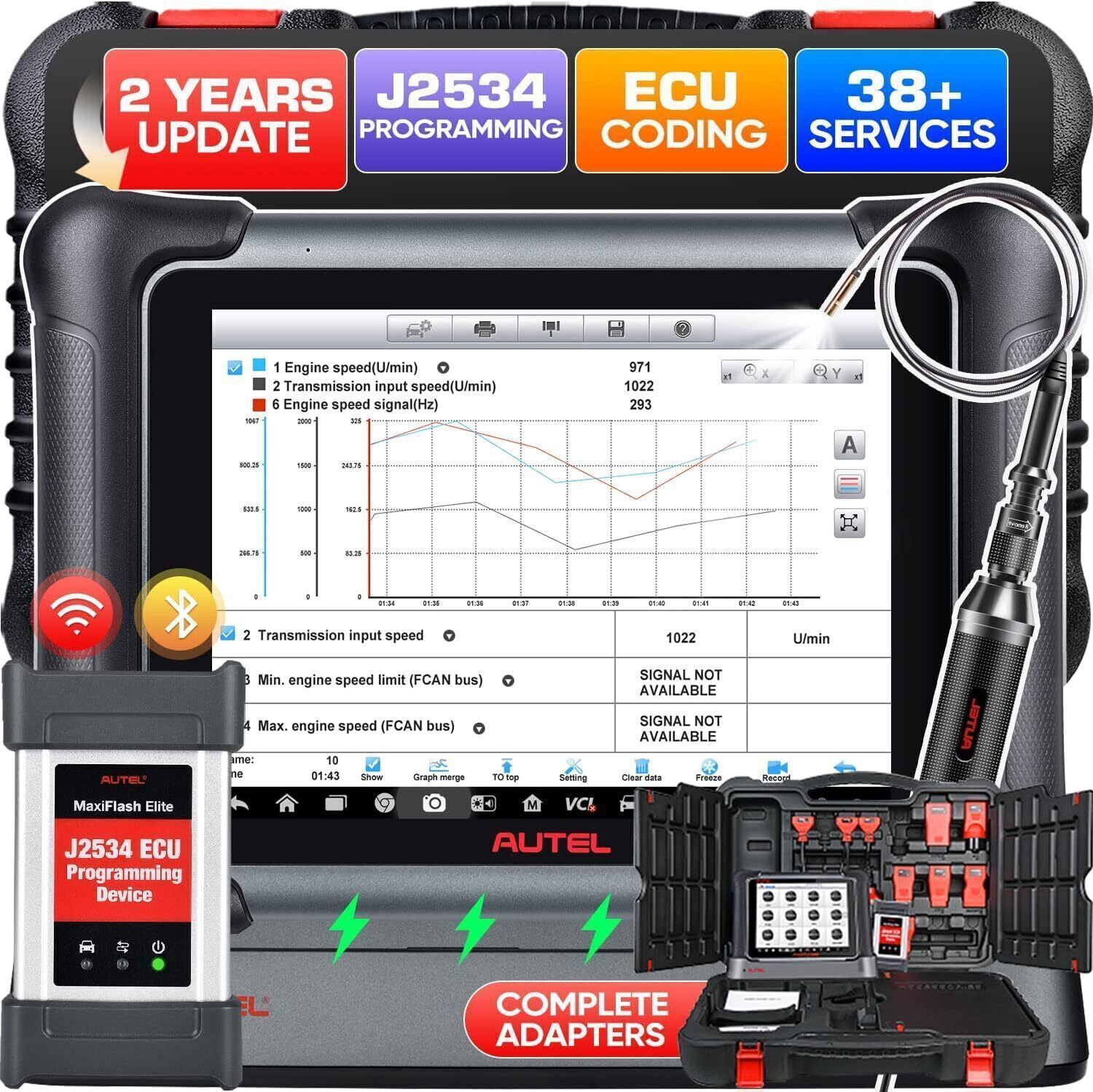 2025 Autel MaxiSys Elite J2534 Online Programming Coding Diagnostic Scanner Tool-image