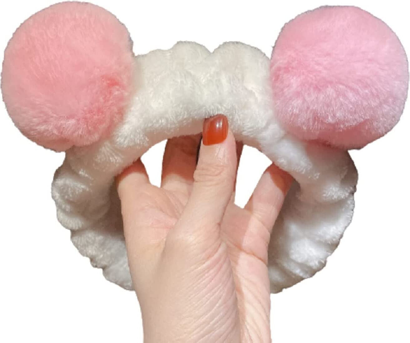 Elegant Soft Pink Elastic Hair Band for Women Girls Makeup L734