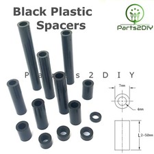 Black Nylon Spacers ID 4mm x
