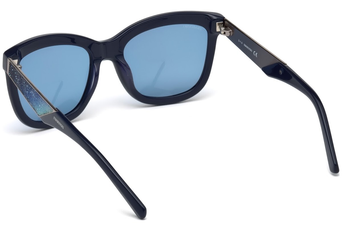 Swarovski SW 125 Blue 90V Plastic Sunglasses Frame 54-19-140