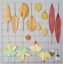 thumbnail 3  - 55 Leaves leaf Autumn Handmade Mulberry Paper floral wreath scrapbook cards 29