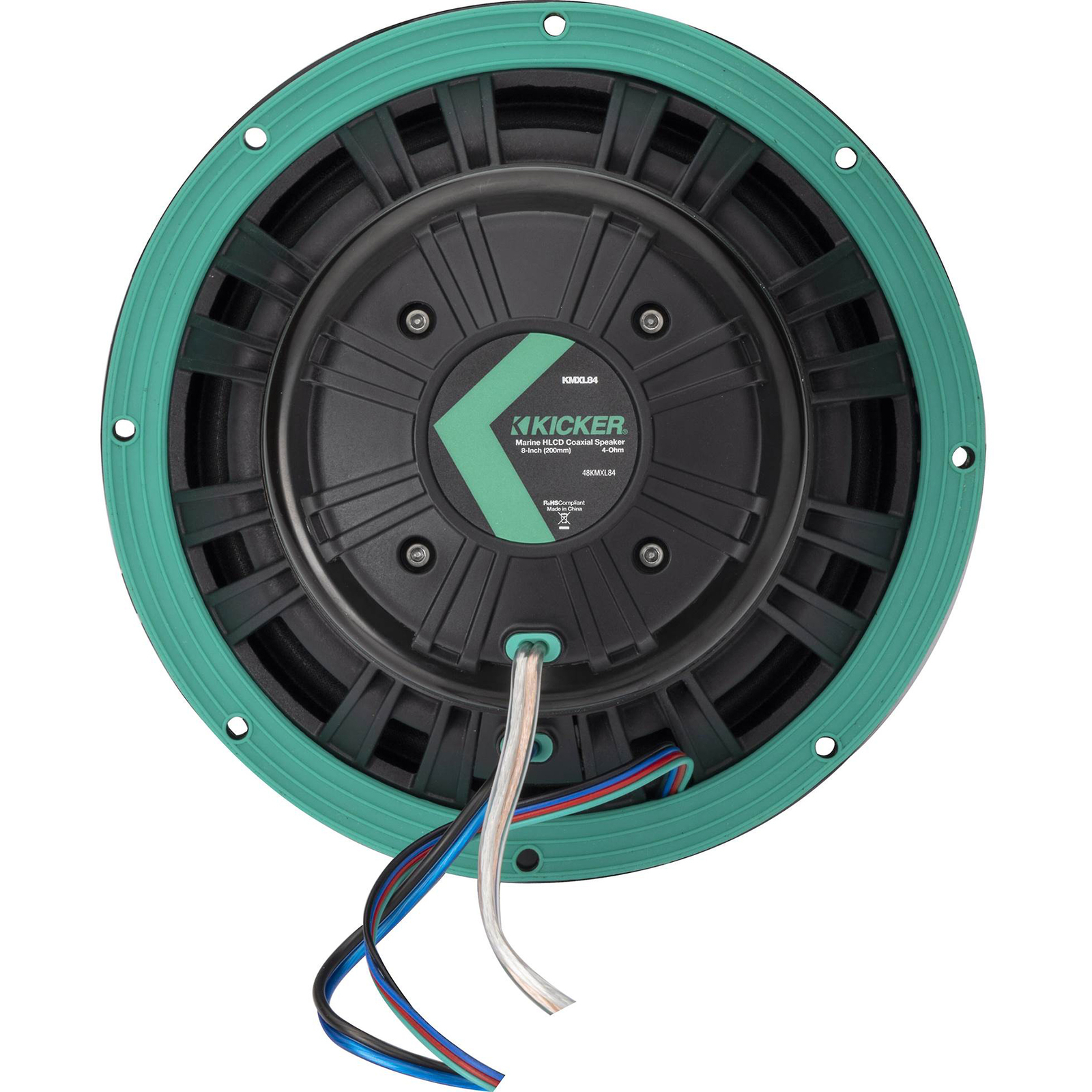 Пара динамиков KICKER 48KMXL84 8 500 Вт Морские белые колонки для вейкборда со светодиодной подсветкой KMXL8