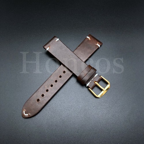 18-24 mm Reloj Genuino Cuero Suave Correa Correa Marrón Negro Se Adapta a IWC Pilot - Imagen 14 de 61
