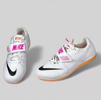 Nike High Jump Elite Track & Field Jumping Spikes Men Size 9.5 White 806561-102
