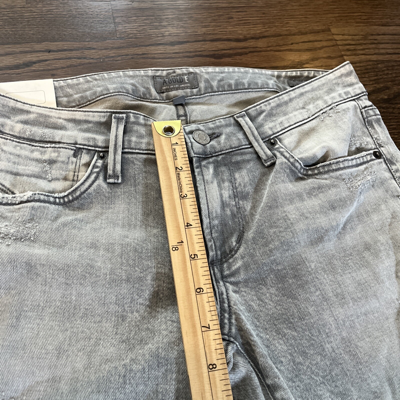 Agolde Jeans Womens Chloe Low rise 29 x 29 Gray Wash New with Tags - View 8