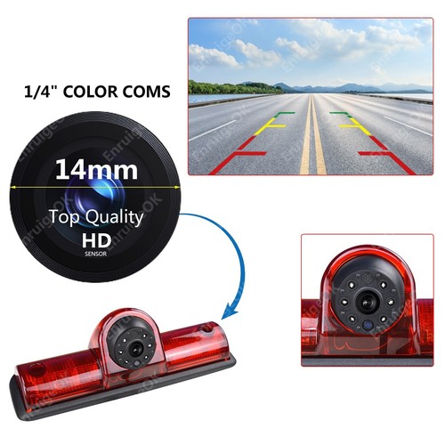 5" Monitor Rear Brake Light Reversing Backup Camera for Nissan NV 1500 2500 3500 - Picture 5 of 19