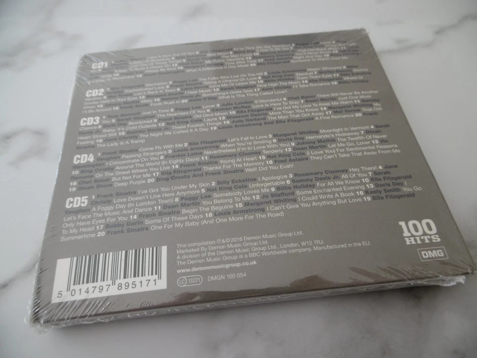 *NEW* 100 HITS AMERICAN SONGBOOK 5 CD SINATRA GARLAND ASTAIRE CROSBY COLE LEE - Image 2 of 2
