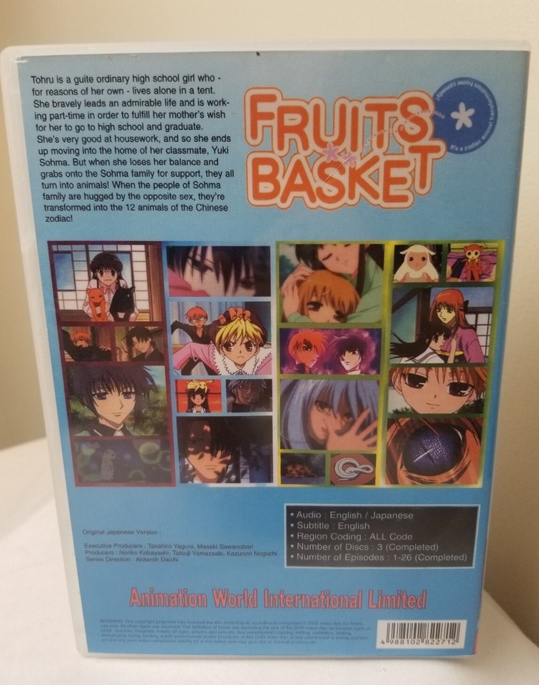 FRUITS BASKET DVD Anime (3 DISC SET) 26 Complete Episodes eBay