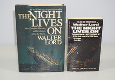 The Night Lives On Walter Lord 1986 First Edition HC & 1st PB Book Set Titanic