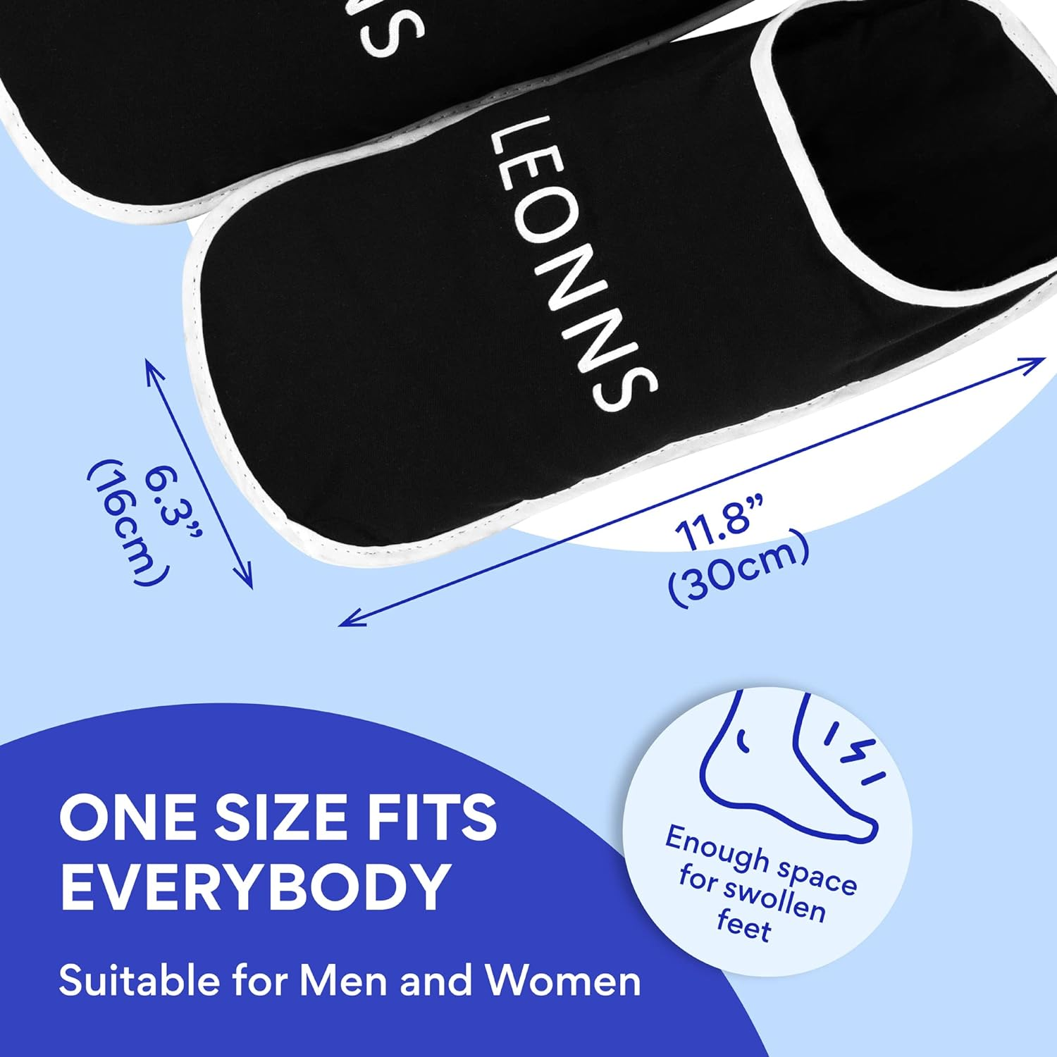 Gel Ice Pack Slippers Provides Hot and Cold Therapy for Foot Pain