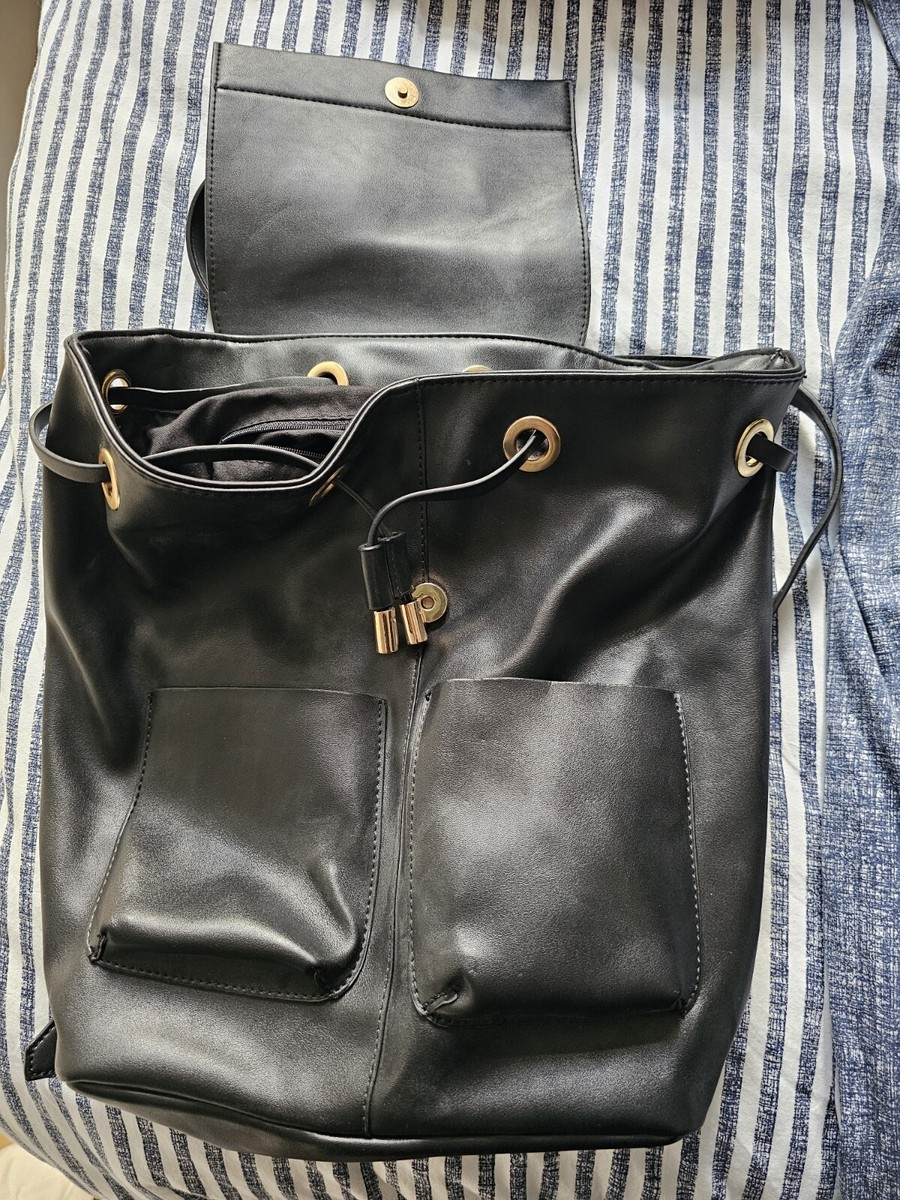 Asos Small Slouchy Backpack With Oversized Pockets UK - Main Image