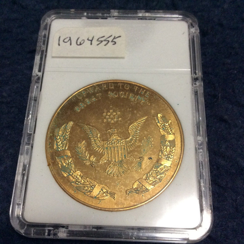 Lyndon Baines Johnson ● so-called "LBJ" Dollar  ●  Medallion ● 1964 - Picture 5 of 7