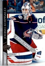 2020-21 Upper Deck Joonas Korpisalo Columbus Blue Jackets #308 Hockey Card
