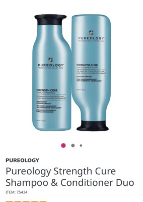 *NEW*  Pureology Strength Cure Shampoo and Conditioner Duo Set 9 oz EACH