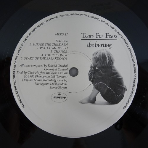 Tears For Fears - The Hurting Early Press LP Record A3/B2 MERS 17 1983 EX/VG+ - Picture 5 of 9