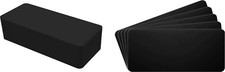  100 CD Disc Jewel Case Shelf Index Divider Cards - 3"x6-3/4" - Black Eco 20mil