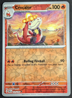 Crocalor Reverse Holo NM 024/182 Paradox Rift Pokemon Card | eBay