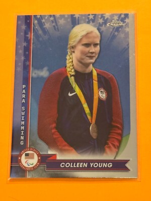 2024 Topps Chrome US Olympic Colleen Young #35 Swimming (1D)