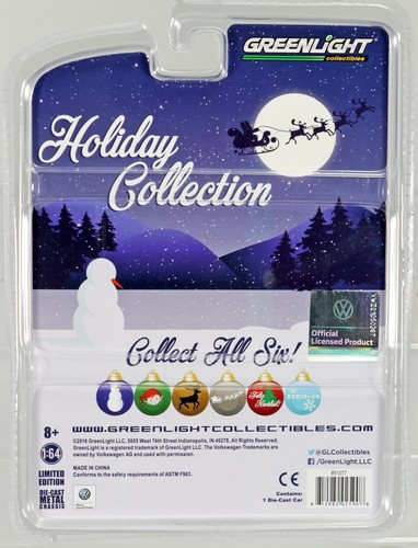 GreenLight Volkswagen Type 2 Panel Van Holiday Collection - 51077 NRFP Gray/Blue - Picture 4 of 4