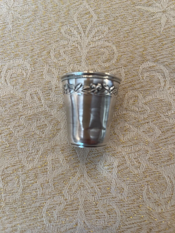 Ancien gobelet à liqueur en argent massif, poinçon Minerve - Photo 4/4