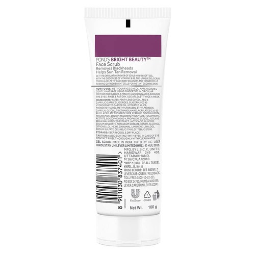 POND'S Bright Beauty Face Scrub Bright Glowing Skin Remove Blackheads & Sun Tan - Picture 20 of 24