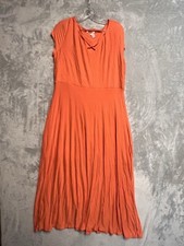 Cato Womens Orange Maxi Dress With Short Sleeves Size XLP